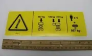 82751 / 82751GT OEM Genie DECAL DANGER MAX CAP 2668 ANSI
