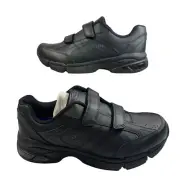 Dr Scholls Men’s Black Omega Light Weight Dual Strap Closure Shoes Size 9.5 Wide