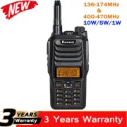 RS-589 10W 12KM VHF UHF Radio Walkie Talkie Portable Handheld Transceiver w/ LED