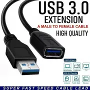 USB 3.0 SUPER SPEED Male to Female Extender Cable Extension Cord Lead Wire AU