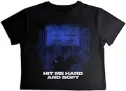 [Rock Off officially licensed products] Billie Eilish HMHAS Blue Lines Crop Top