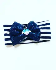 Handmade Hair Bows - Disney - Winnie the Pooh - Eeyore - Elastic Headband #1