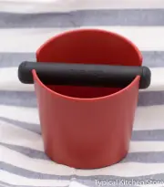 Cafelat Coffee Espresso Knock Box Grinds Bin Small Tubbi Red 13cm