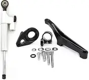 Motorcycle Handlebar Steering Damper for Suz&uki SV650 2016-2022 Motorcycle Adjustable Steering Damper Stabilizer Bracket Mounting Support Holder Kit(2077)