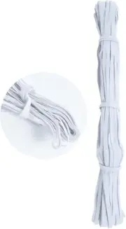 Braided Elastic Bands 36 Yard Length 1/4 Inch Width Lavender/Gray for Sewing