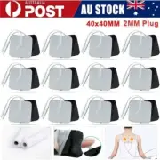 20pcs 4X4cm TENS Machine Electrode Pads Replacement Self Adhesive Reusable AU