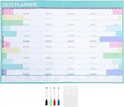 TEHAUX Large Wall Calendar, 2025 Wall Planner Daily Schedule Yearly Calendar Planner Hanging Jumbo Big Grid Wall Calendar for Home Office Planning