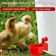 Automatic Water Cups Poultry Drinker Waterer Chicken Duck Quail Drinking