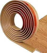Floor Transition Strip Self Adhesive Carpet & Flooring Transitions Edging Trim Strip PVC Threshold Transitions Suitable for Threshold Height Less Than 5mm (6.56Ft, Wood Grain Light Brown-New)
