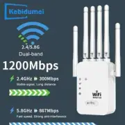 1200Mbps Dual-Band WiFi Repeater, Wireless Signal Booster