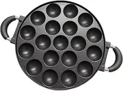 Mini Pancake Maker, Nonstick Pancake Pan with 19-Mold Design, Egg Frying Pan with Anti-Scalding Handle for Gas Stoves Electric Ceramic Induction