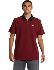 [Quiksilver] Mercury Short Sleeves Polo T-shirt in Red