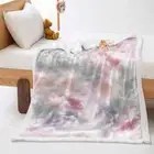 Beautiful Pink Sky Clouds 3D Warm Plush Fleece Blanket Picnic Sofa Couch