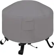 Easy-Going Outdoor Fire Pit Cover Round 36" Dx20 H, Durable Outdoor Gas Firepit Cover, Waterproof and Weatherproof Cover for Fire Pit, Grey