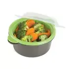 Mini Microwave Steamer, Gray