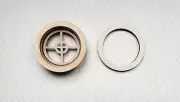 Dollhouse Miniature Window Round Circular Gothic Style Working 1:12 Scale 2 1/4"