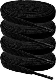[TORMEN] 45 inch Flat Coloured Durable Athletic Shoe Laces for Sports Shoes Boots Sneakers Skates Fits All Adult and Kids