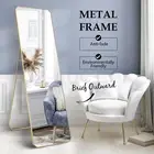 Full Length Floor Mirror Vanity Body Makeup Free Standing Wall Hanging Leaning