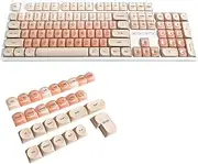 132 Key Liquid Foundation Key Cap Set, Mechanical Keyboard Key Cap, Suitable for 61, 68, 75, 84, 87, 89, 96, 98, 100, 104 Models