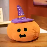 50cm Halloween Pumpkin Plush Doll Wizard Hat Pumpkin Pillow Purple Wah Star