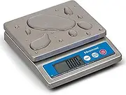 Brecknell 6030 IP67 Portion Control Scale 10 lb. Capacity LCD Removable Stainless Steel Platter for Easy Cleaning Plastic