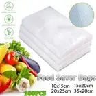 100PCs Embossed Food Storage Bags Food Preservation Seal Bags for Vac Storage