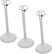Generic 3pcs Adjustable Doll Stands Display Holder Figure Display Organizers for Doll Collection Desktop Showcase Sturdy Base Portable and Lightweight