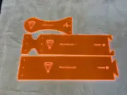 acrylic template for making a leather strop