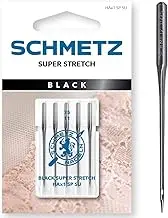 Schmetz Sewing Machine Needles: Black Super Stretch: 75(11): 5 Pieces