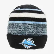 Cronulla Sharks Official NRL Rugby League Adults & Youths Cluster Winter Beanie