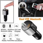 Car Bluetooth FM Transmitter Wireless Radio Adapter USB Charger MP3 Player Kit