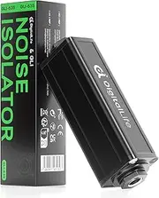 DigitalLife GLI-635 | 6.35mm Single-Channel Ground Loop Noise Isolator (Hum Eliminator, Metal)