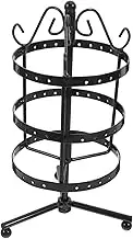 Homoyoyo Rotating Earring Holder Rustic Jewelry Display Stand Earring Organizer Ear Lines and Ear Studs for Home Tabletop Storage