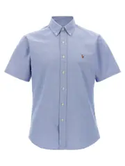 [Polo Ralph Lauren] Polo Ralph Lauren-Logo Embroidery Shirt Camicie Celeste-Uomo L
