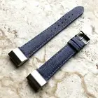 JDB-CH3 Soft Leather Jeans Strap Band with Adapters for Fitbit Charge 3