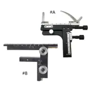 Biological Microscope Accessory Mechanical Stage Moveable Scale Ruler Aluminium