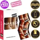 FOUR SEASONS NAKED RIBBED 12-300 CONDOMS LARGE PLEASURE 52MM LUBRICATED NEW