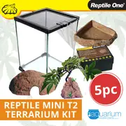 Reptile One Mini T2 Glass Terrarium Kit - 5 Pieces (46191-KIT)