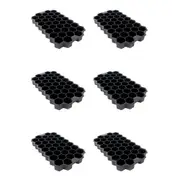 6x Urban Kitchen Hexagon Silicone Ice Tray 37 Cubes Making Ice Cubes 19.5x11.5cm