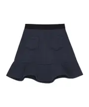 Ganni Elastic Waistband Mini Skirt XXS,S,XL,XS,L,M dark blue