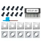 15mm Square Carbide Inserts Cutter Spiral/Helical Planer Head Wood Turning Tools