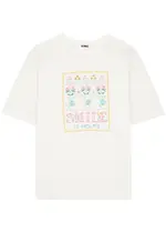 Ymc Jordan Embroidered Cotton T-shirt - White - Xxs (UK4 / Xxs) XXS (UK4 / XXS)