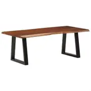 Coffee Table Honey Brown 110x55x40 cm Solid Wood Acacia