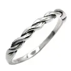 Half Braid Twist Eternity Ring Womens Solid 925 Sterling Silver Sizes 4-10