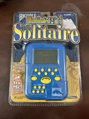 Bicycle Illuminated 2 In 1 Solitaire Electronic Handheld Game 2004 New Sealed