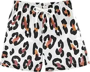 [RPLIFE] Boys Swimming Shorts, Baby Boys Swim Trunks 2t, Leopard Print White