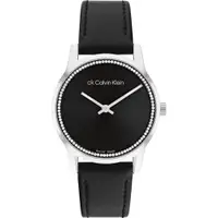 在飛比找誠品線上優惠-Calvin Klein 凱文克萊 CK 瑞士製晶鑽皮帶女錶