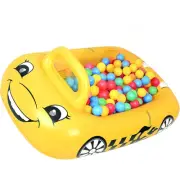 Inflatable Kiddie Car Ball Pit Pool Float - 46" - Yellow