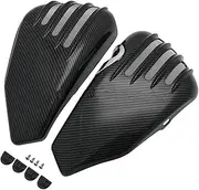 Battery Cover Accessories Battery Side Fairing Covers Fit For 2003-2022 Sportster XL 1200 883 FORTY-EIGHT XL883 XL1200 Motorcycle Battery Cover(Carbon Black(04-13))