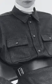 [Adam Lippes] Glen Plaid Cashmere Shirt